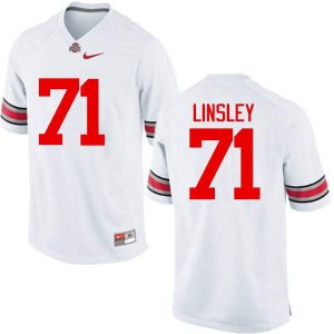 Men's Ohio State Buckeyes #71 Corey Linsley White Nike NCAA College Football Jersey New Arrival SVE5244JY